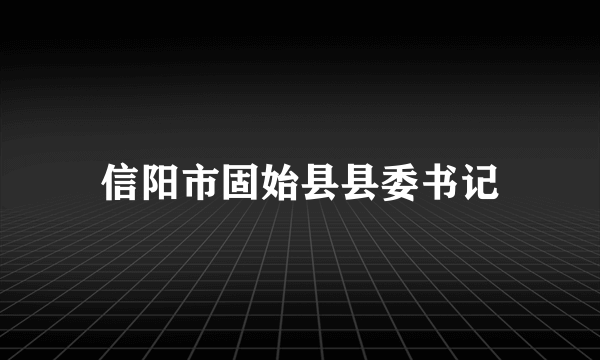 信阳市固始县县委书记