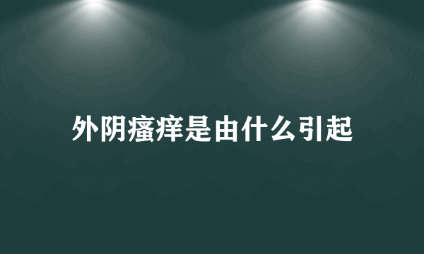 外阴瘙痒是由什么引起