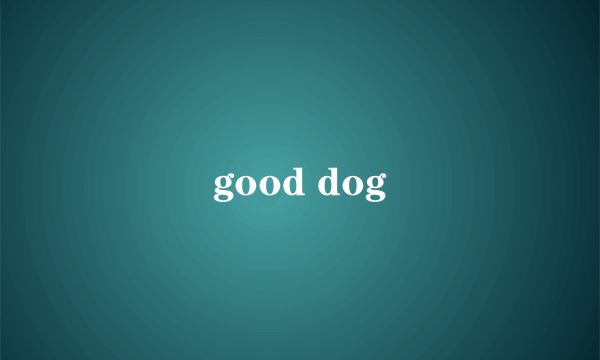 good dog