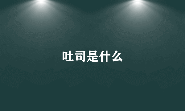 吐司是什么