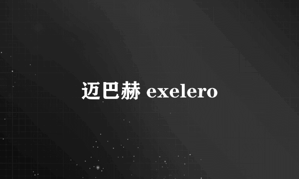 迈巴赫 exelero