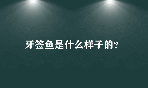 牙签鱼是什么样子的？