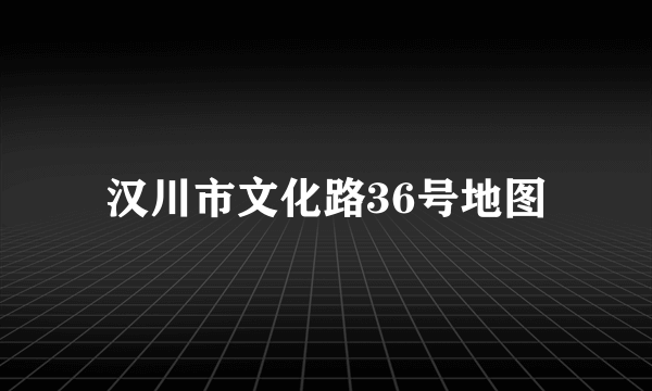 汉川市文化路36号地图